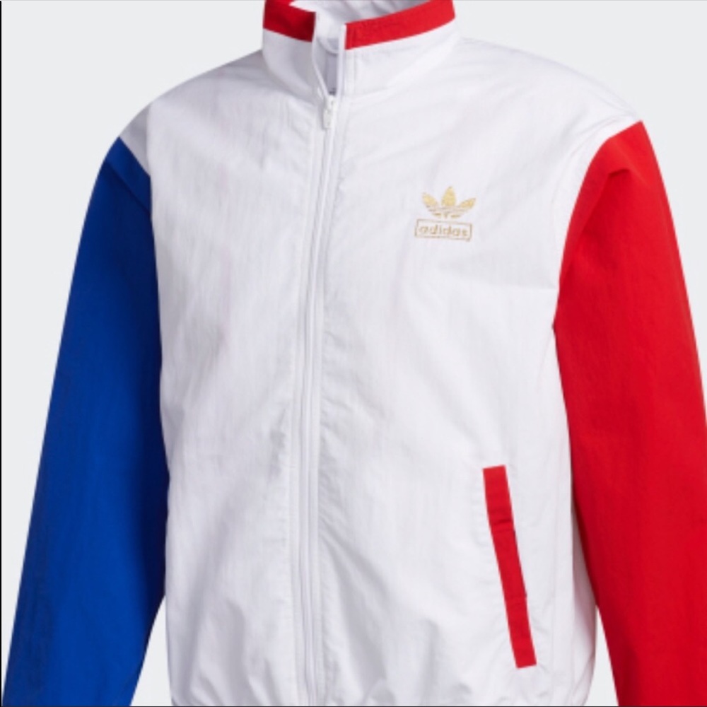 Adidas Originals Shadow Trefoil Windbreaker Jacket Sz Small